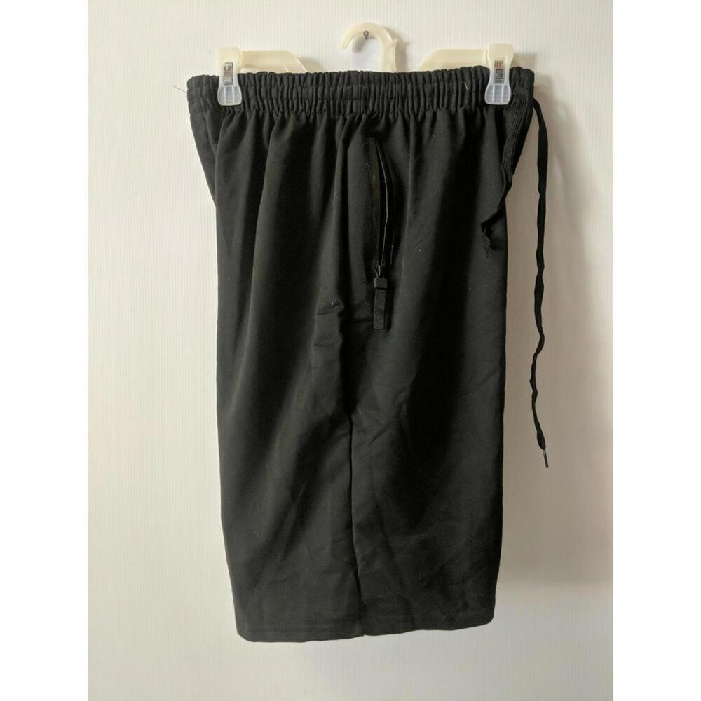 classic fashion Mens Athletic Shorts with Pockets Workout Sz L black ~ bag384